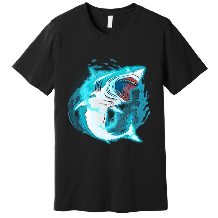 Leaping Shark Attack Premium T-Shirt
