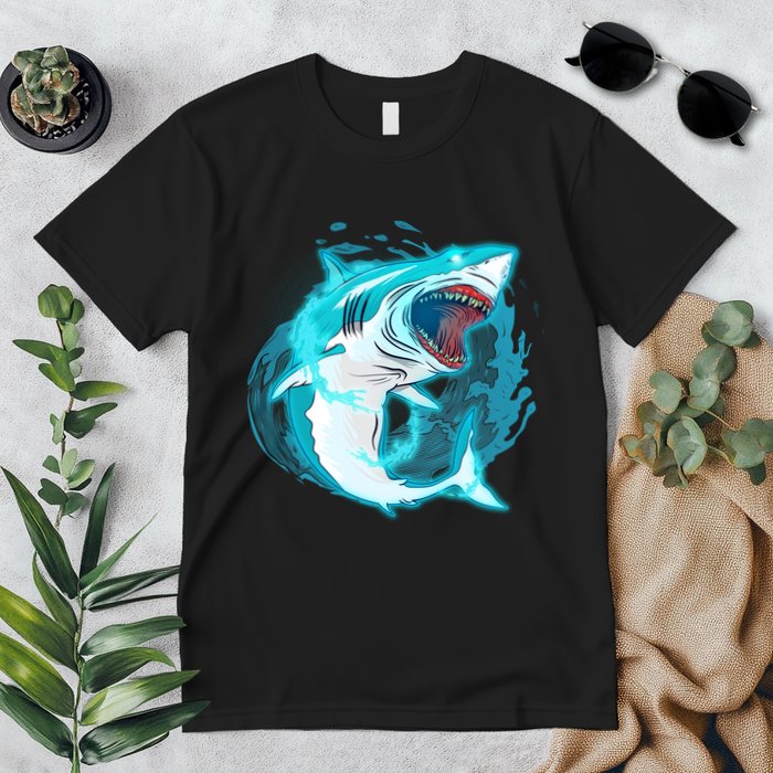 Leaping Shark Attack Premium T-Shirt
