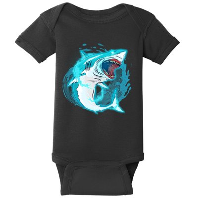 Leaping Shark Attack Baby Bodysuit