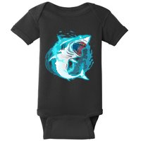 Leaping Shark Attack Baby Bodysuit