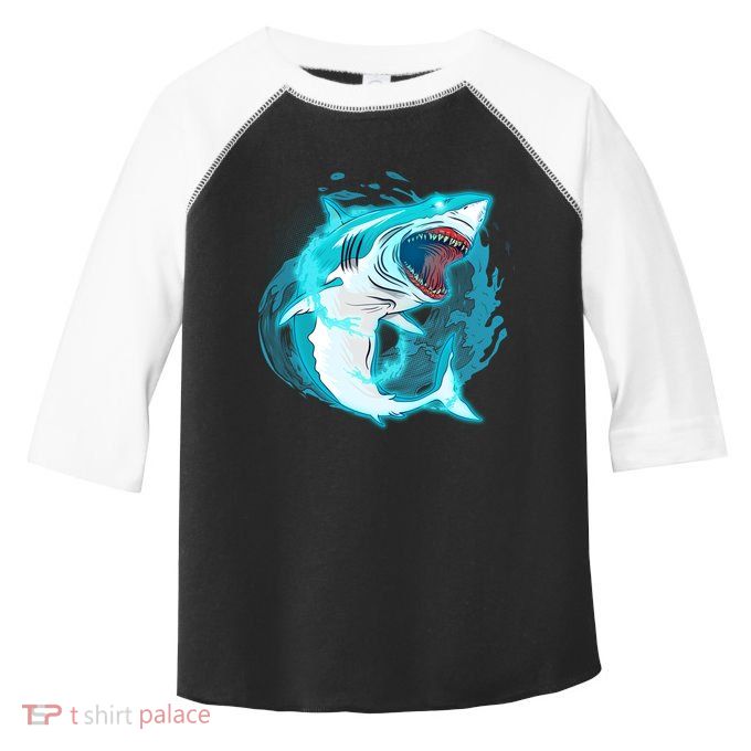 Leaping Shark Attack Toddler Fine Jersey T-Shirt