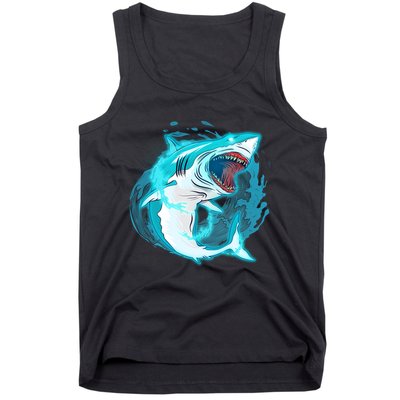 Leaping Shark Attack Tank Top