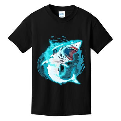 Leaping Shark Attack Kids T-Shirt
