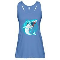 Leaping Shark Attack Ladies Essential Flowy Tank