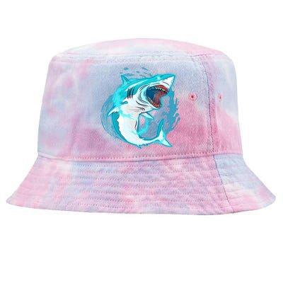 Leaping Shark Attack Tie-Dyed Bucket Hat