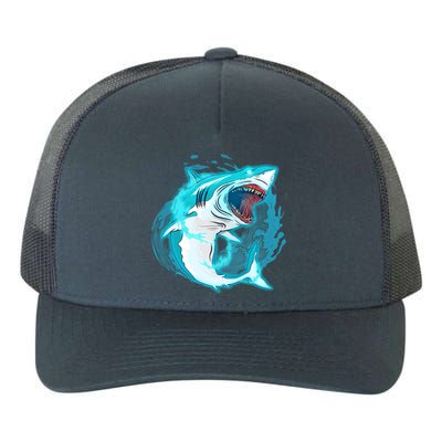 Leaping Shark Attack Yupoong Adult 5-Panel Trucker Hat