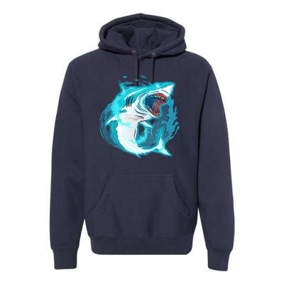 Leaping Shark Attack Premium Hoodie