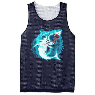 Leaping Shark Attack Mesh Reversible Basketball Jersey Tank