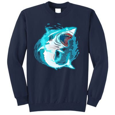 Leaping Shark Attack Tall Sweatshirt