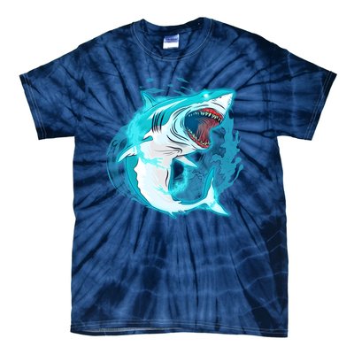 Leaping Shark Attack Tie-Dye T-Shirt