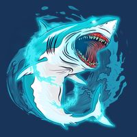 Leaping Shark Attack Infant Baby Jersey Bodysuit