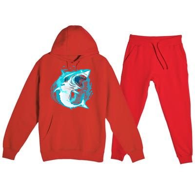 Leaping Shark Attack Premium Hooded Sweatsuit Set