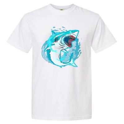 Leaping Shark Attack Garment-Dyed Heavyweight T-Shirt