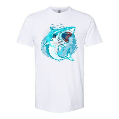 Leaping Shark Attack Softstyle CVC T-Shirt