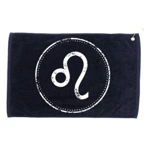 Leo Sign Astrology Zodiac Grommeted Golf Towel