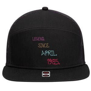 Legend Since April 1985 Birthday Gamers Gift 7 Panel Mesh Trucker Snapback Hat