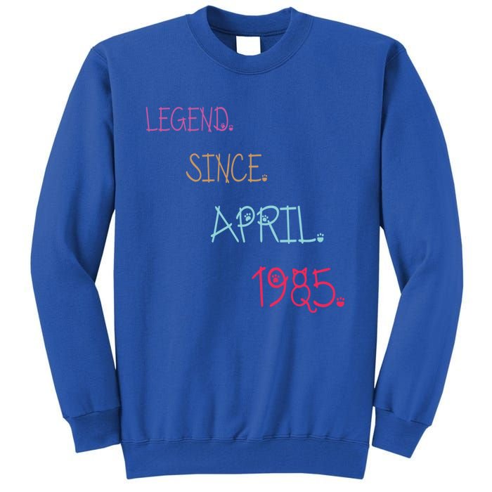 Legend Since April 1985 Birthday Gamers Gift Tall Sweatshirt