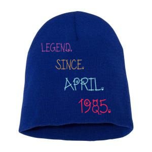 Legend Since April 1985 Birthday Gamers Gift Short Acrylic Beanie