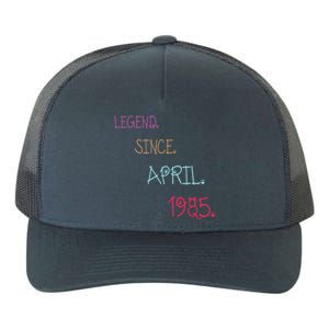 Legend Since April 1985 Birthday Gamers Gift Yupoong Adult 5-Panel Trucker Hat