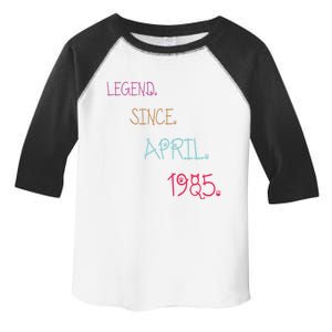 Legend Since April 1985 Birthday Gamers Gift Toddler Fine Jersey T-Shirt