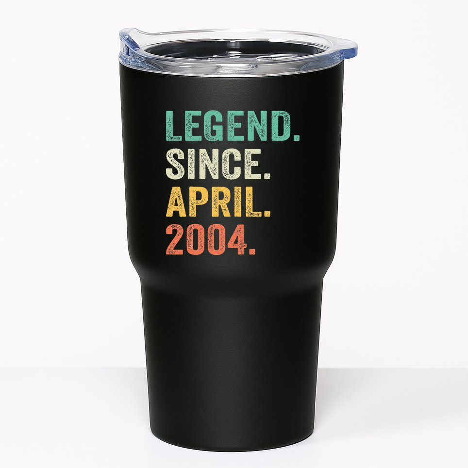 Legend Since April 2004 20th Birthday Gifts Boy 20 Years Old Tumbler