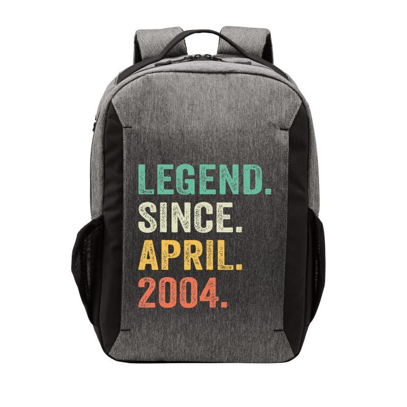 Legend Since April 2004 20th Birthday Gifts Boy 20 Years Old Vector Backpack