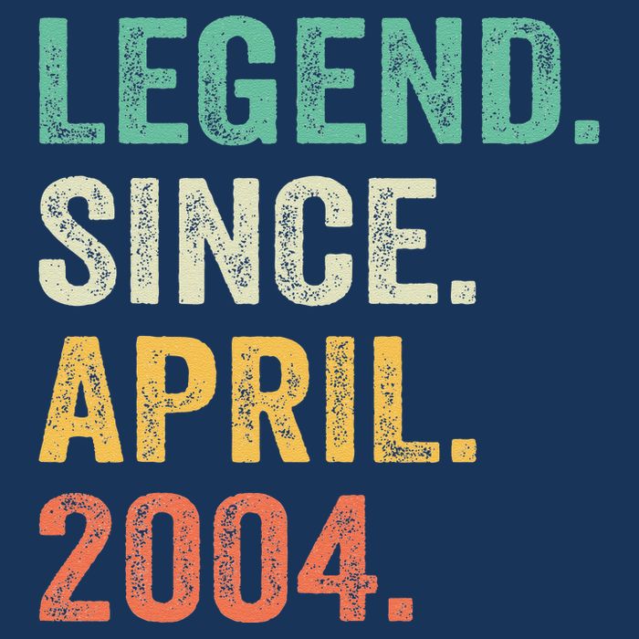 Legend Since April 2004 20th Birthday Gifts Boy 20 Years Old 7 Panel Mesh Trucker Snapback Hat