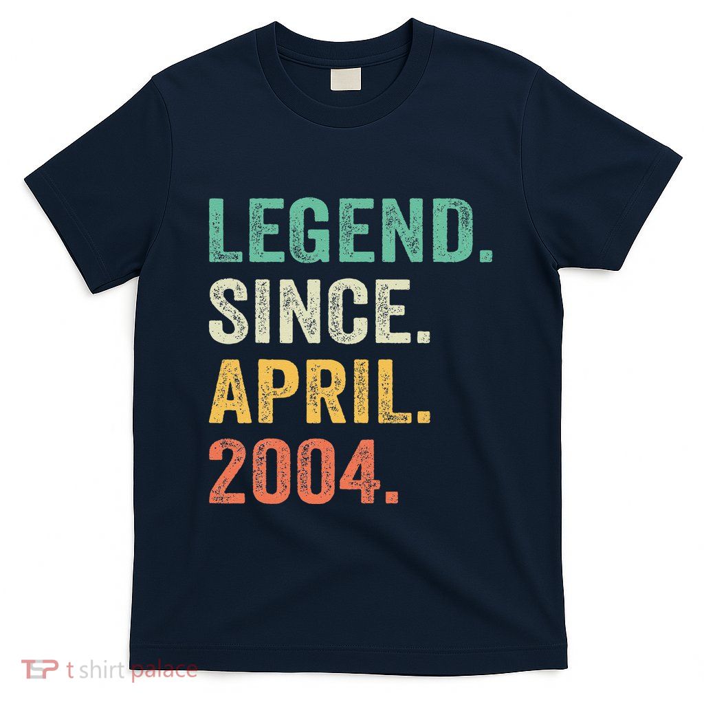 Legend Since April 2004 20th Birthday Gifts Boy 20 Years Old T-Shirt