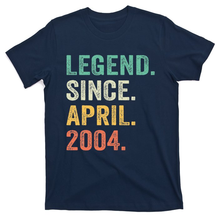 Legend Since April 2004 20th Birthday Gifts Boy 20 Years Old T-Shirt