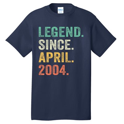 Legend Since April 2004 20th Birthday Gifts Boy 20 Years Old Tall T-Shirt