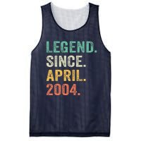 Legend Since April 2004 20th Birthday Gifts Boy 20 Years Old Mesh Reversible Basketball Jersey Tank