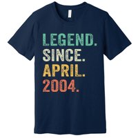 Legend Since April 2004 20th Birthday Gifts Boy 20 Years Old Premium T-Shirt