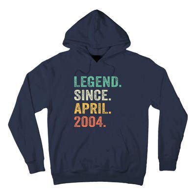 Legend Since April 2004 20th Birthday Gifts Boy 20 Years Old Tall Hoodie