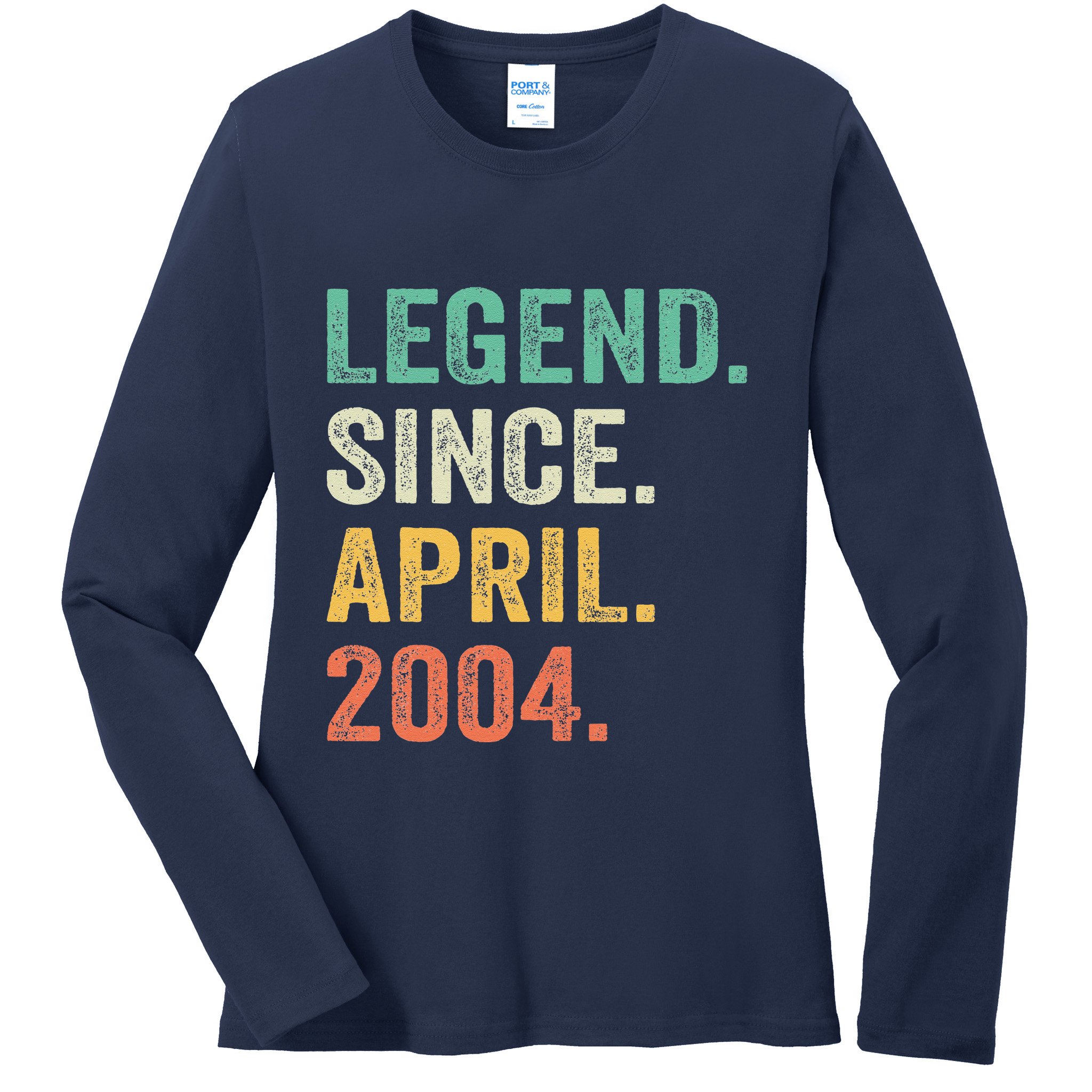 Legend Since April 2004 20th Birthday Gifts Boy 20 Years Old Ladies Long Sleeve Shirt