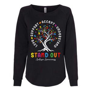 Love Support Accept Understand Autism Awareness Autistic Womens California Wash Sweatshirt