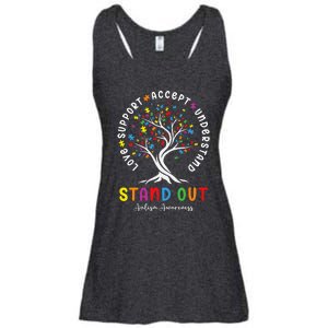 Love Support Accept Understand Autism Awareness Autistic Ladies Essential Flowy Tank