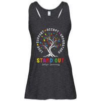 Love Support Accept Understand Autism Awareness Autistic Ladies Essential Flowy Tank