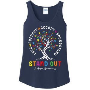 Love Support Accept Understand Autism Awareness Autistic Ladies Essential Tank