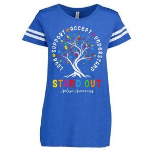 Love Support Accept Understand Autism Awareness Autistic Enza Ladies Jersey Football T-Shirt