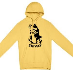 Lord Shiva Aesthetic Design Om Namah Shivay Art Gift Premium Pullover Hoodie