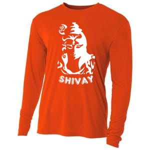 Lord Shiva Aesthetic Design Om Namah Shivay Art Gift Cooling Performance Long Sleeve Crew