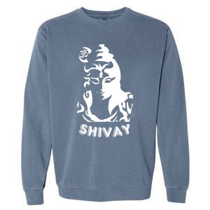 Lord Shiva Aesthetic Design Om Namah Shivay Art Gift Garment-Dyed Sweatshirt