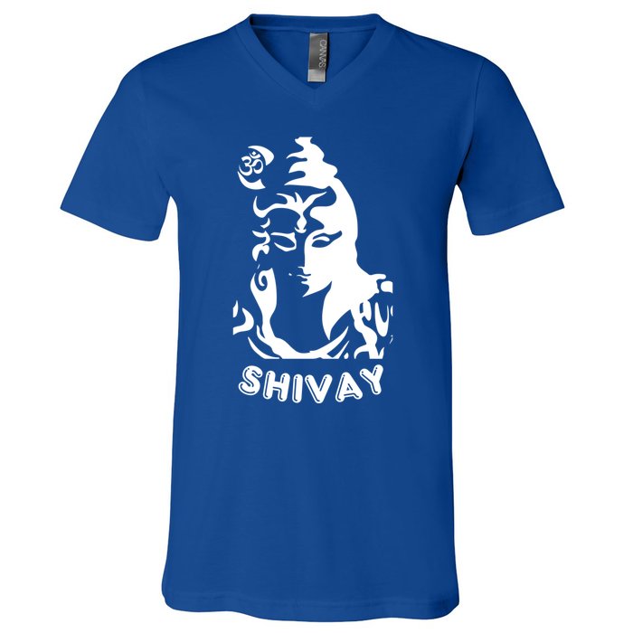 Lord Shiva Aesthetic Design Om Namah Shivay Art Gift V-Neck T-Shirt