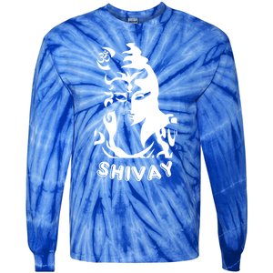 Lord Shiva Aesthetic Design Om Namah Shivay Art Gift Tie-Dye Long Sleeve Shirt