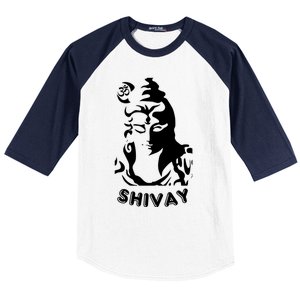 Lord Shiva Aesthetic Design Om Namah Shivay Art Gift Baseball Sleeve Shirt