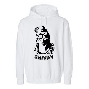 Lord Shiva Aesthetic Design Om Namah Shivay Art Gift Garment-Dyed Fleece Hoodie