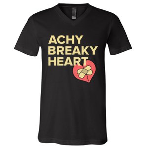 Lyriclyfe Sweatshirt Achy Breaky Heart V-Neck T-Shirt