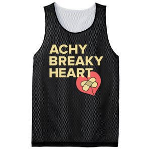 Lyriclyfe Sweatshirt Achy Breaky Heart Mesh Reversible Basketball Jersey Tank