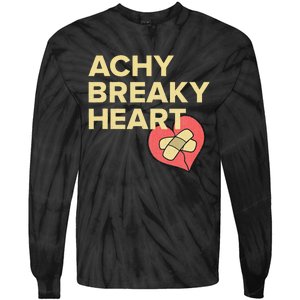 Lyriclyfe Sweatshirt Achy Breaky Heart Tie-Dye Long Sleeve Shirt