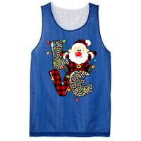 Love S Anta Claus B Uffalo Plaid R Ed Leopard Christmas Gift Mesh Reversible Basketball Jersey Tank